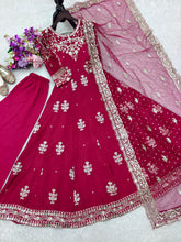 Ravishing Pink Color Sequence Work Gown